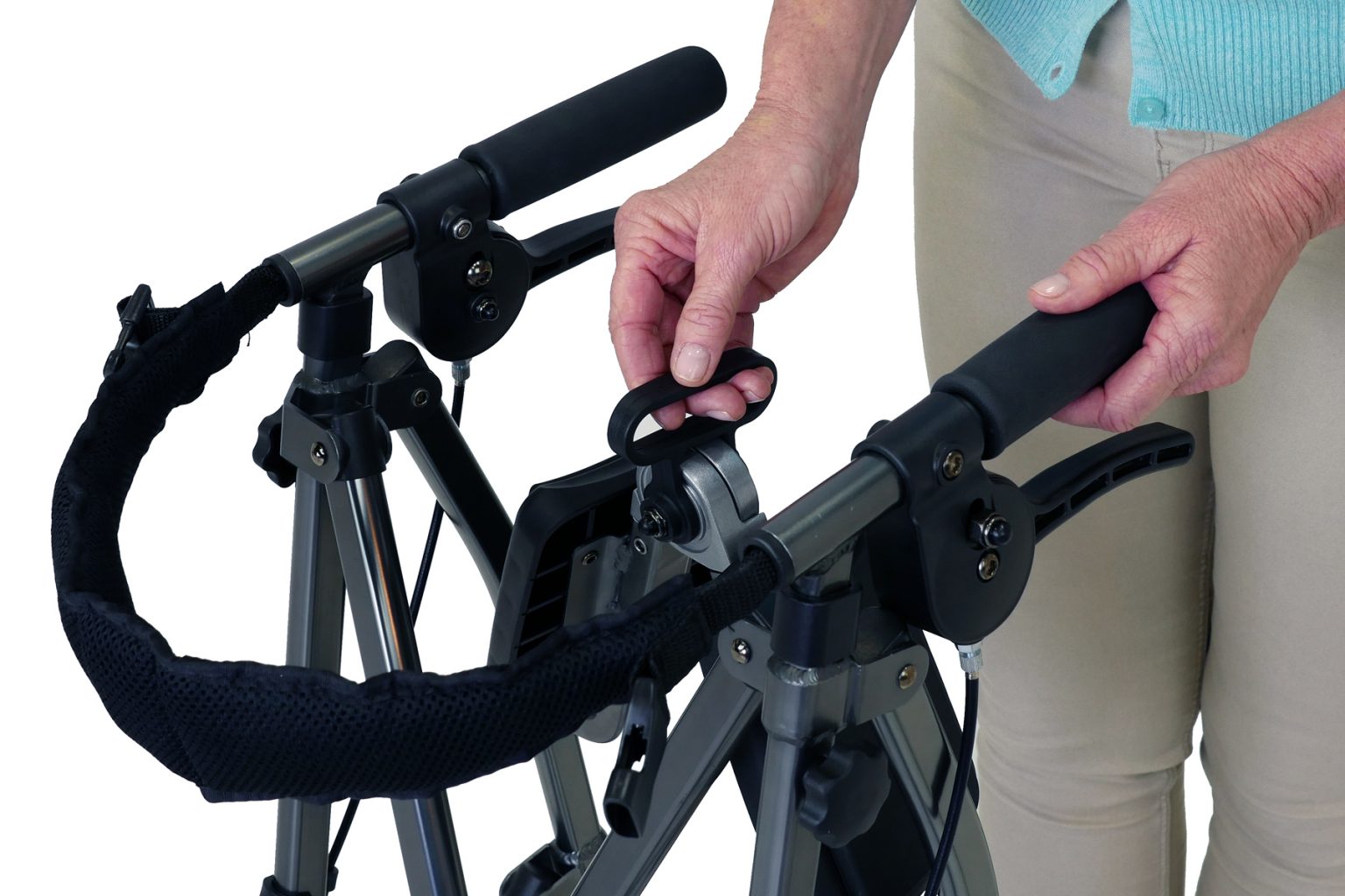 space saver rollator with seat